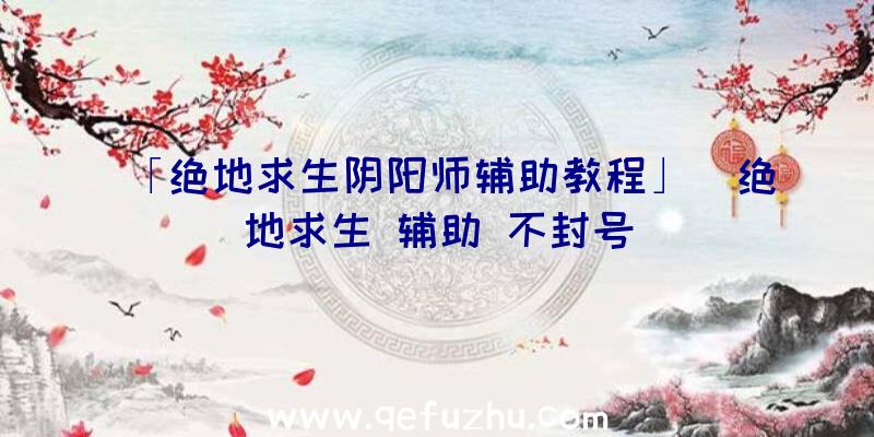 「绝地求生阴阳师辅助教程」|绝地求生